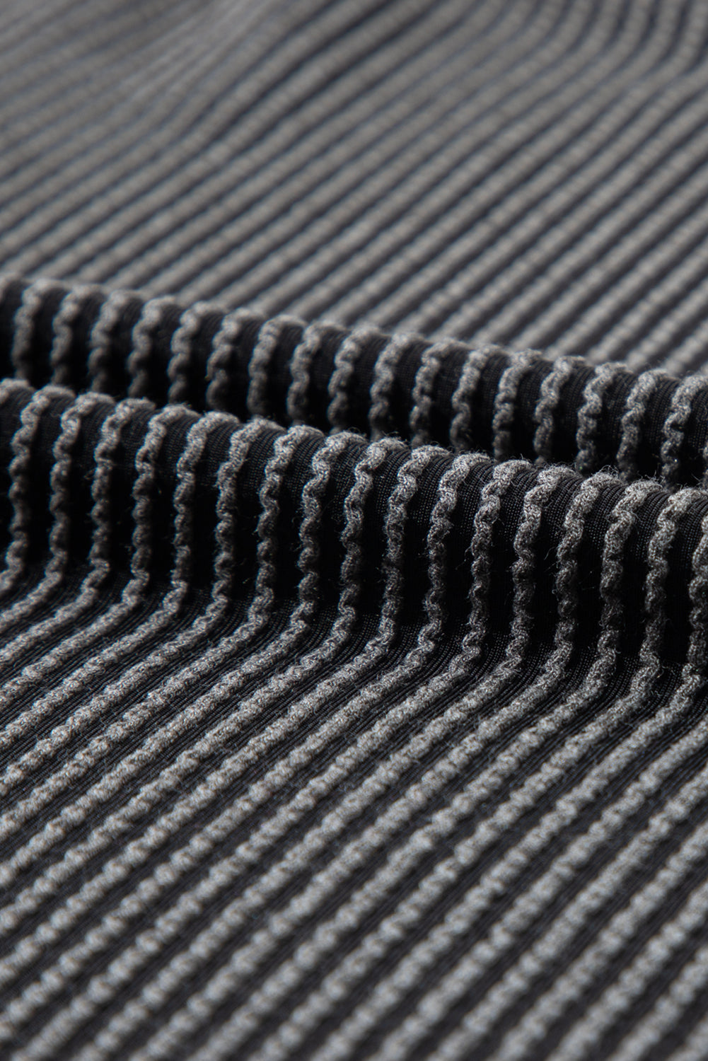 Phalaenopsis Ribbed Textured Loose Fit Tee & Shorts Set