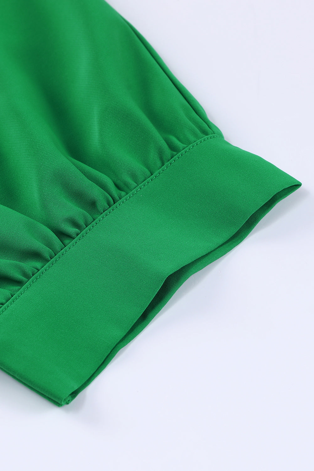 Green 3/4 Batwing Sleeve Oversize Button Up Shirt