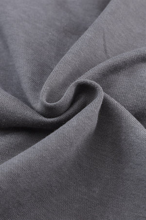 Gray Mineral Wash Twist Butterfly Oversize Sweatshirt