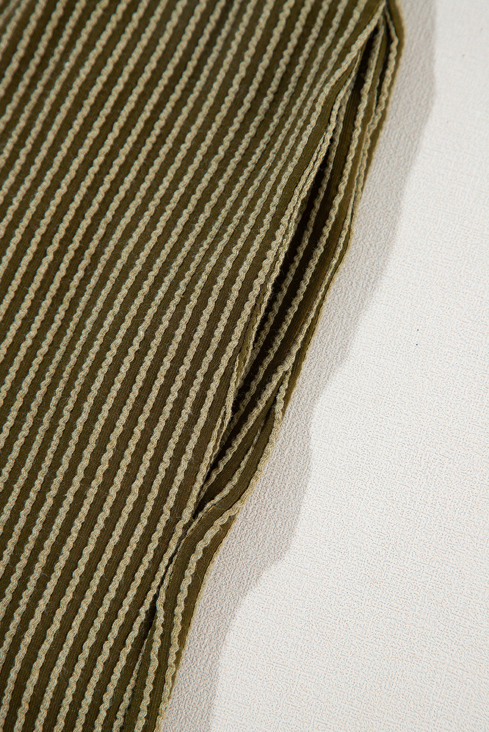 Phalaenopsis Ribbed Textured Loose Fit Tee & Shorts Set