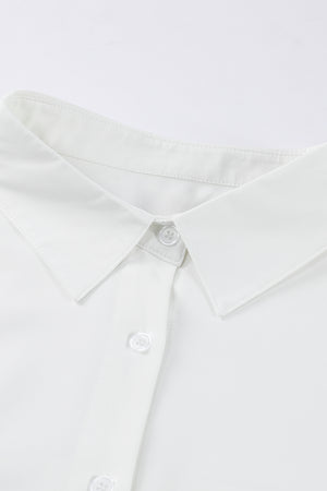 Green 3/4 Batwing Sleeve Oversize Button Up Shirt