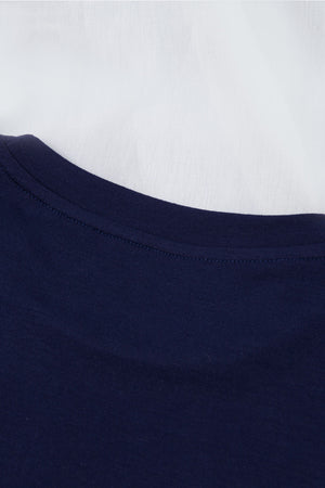Green Plain Solid Color Crew Neck Tee