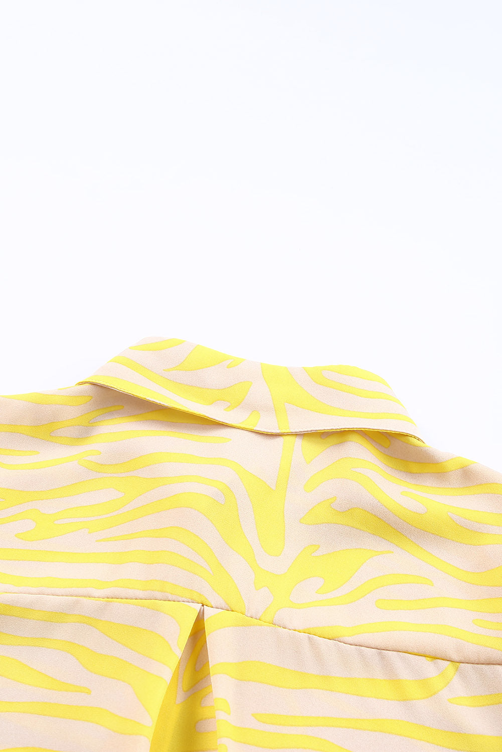 Multicolor Swirl Color Block Print Lantern Sleeve Shirt
