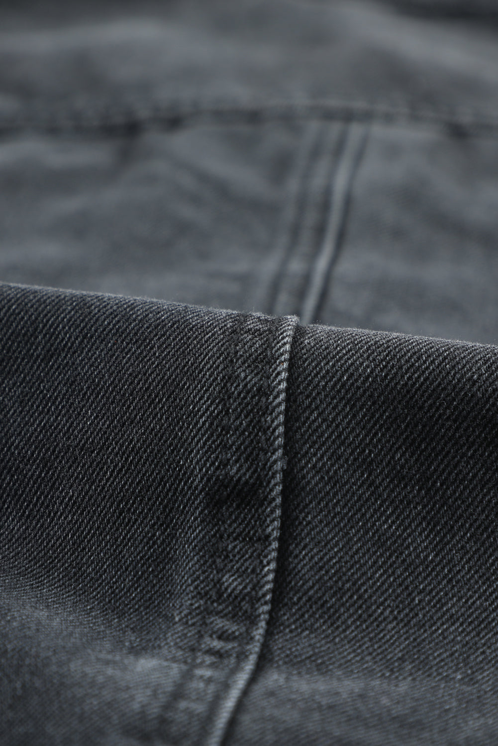 Green Casual Ripped Raw Hem Button Up Denim Shacket