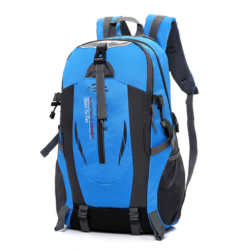USB rechargeable bag 2021 new double shoulder bag male large capacity outdoor mountaineering bag women sports leisure travel bag