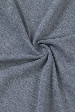 Green Plain Solid Color Crew Neck Tee