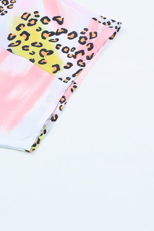 Animal Watercolor Mixed Print Loose Top