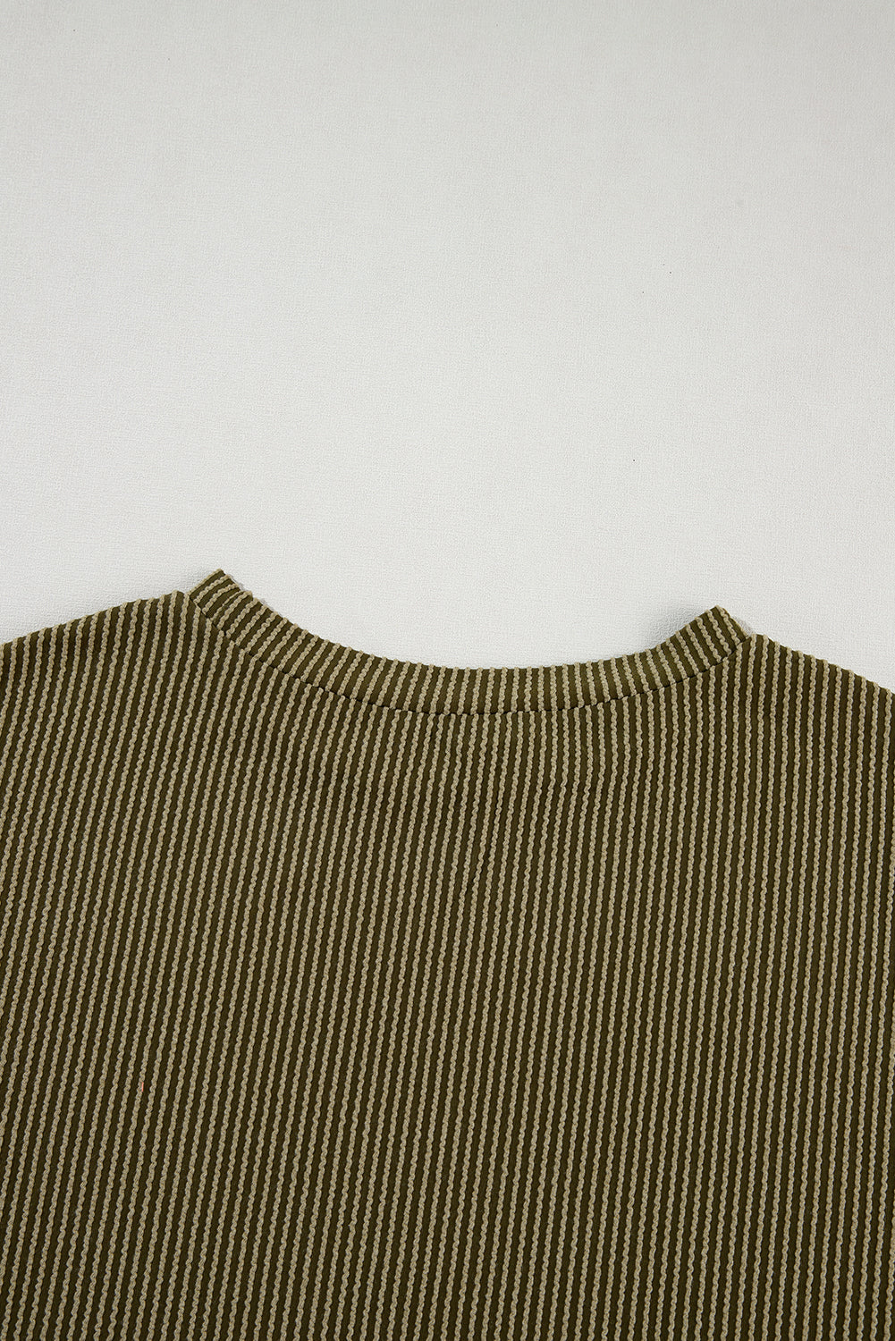 Phalaenopsis Ribbed Textured Loose Fit Tee & Shorts Set