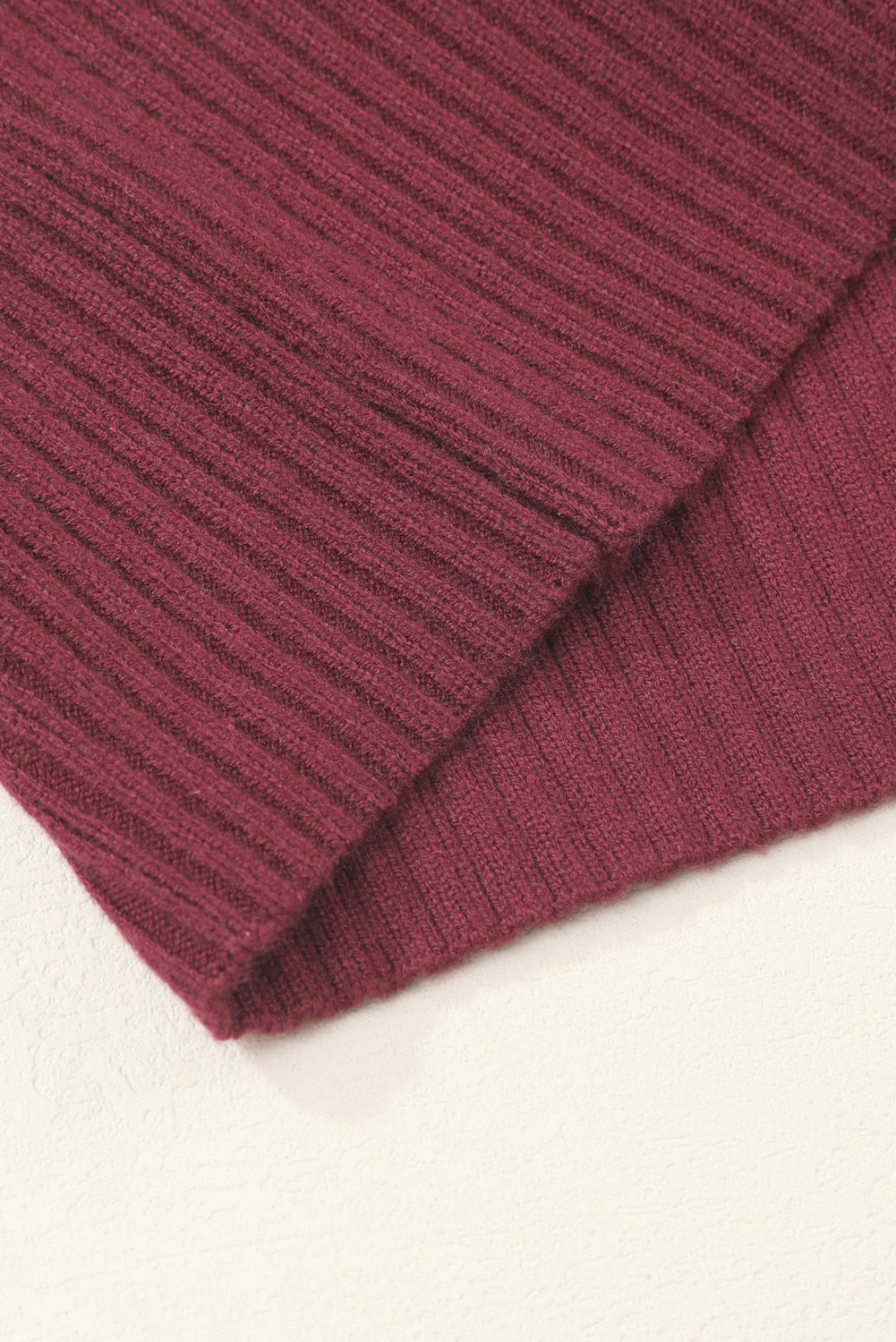 Green Patch Pocket Ribbed Knit Short Sleeve Sweater