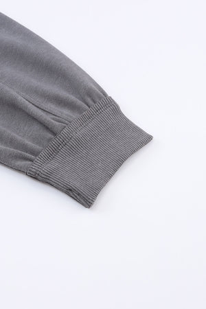 Gray Mineral Wash Twist Butterfly Oversize Sweatshirt