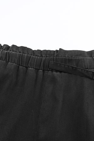 Blue High Waist Pocketed Wide Leg Tencel Jeans