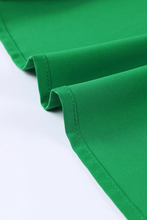 Green 3/4 Batwing Sleeve Oversize Button Up Shirt