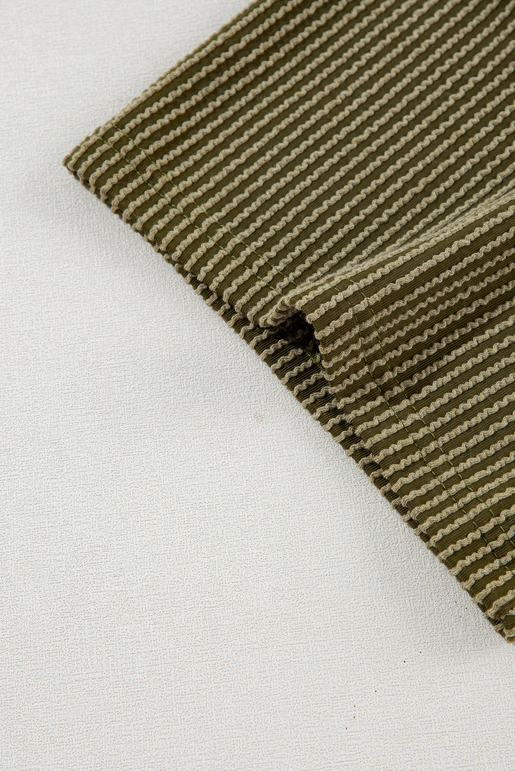 Phalaenopsis Ribbed Textured Loose Fit Tee & Shorts Set