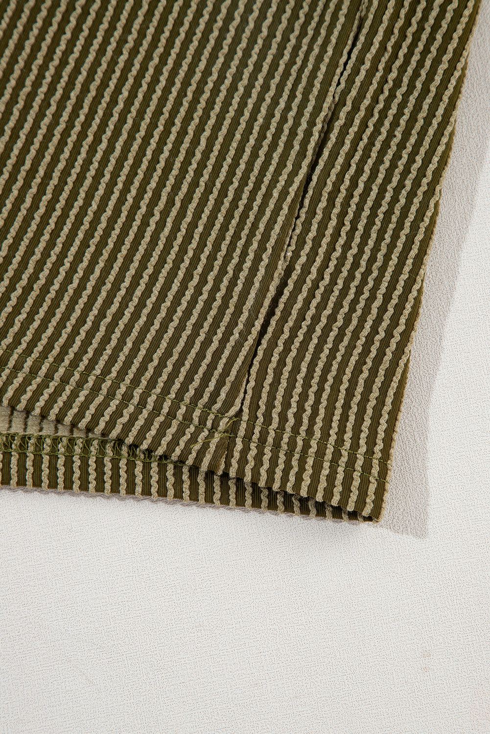 Phalaenopsis Ribbed Textured Loose Fit Tee & Shorts Set