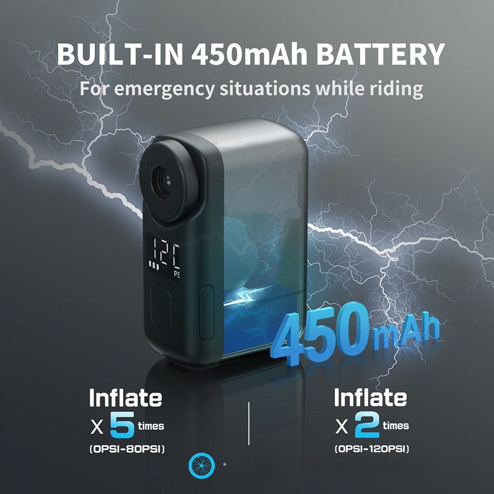 Portable High-pressure Electric Mini Bicycle Road Bike Mountain Bike Inflator