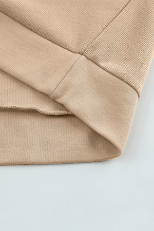Orange Basic & Casual Button Front Pullover Hoodie