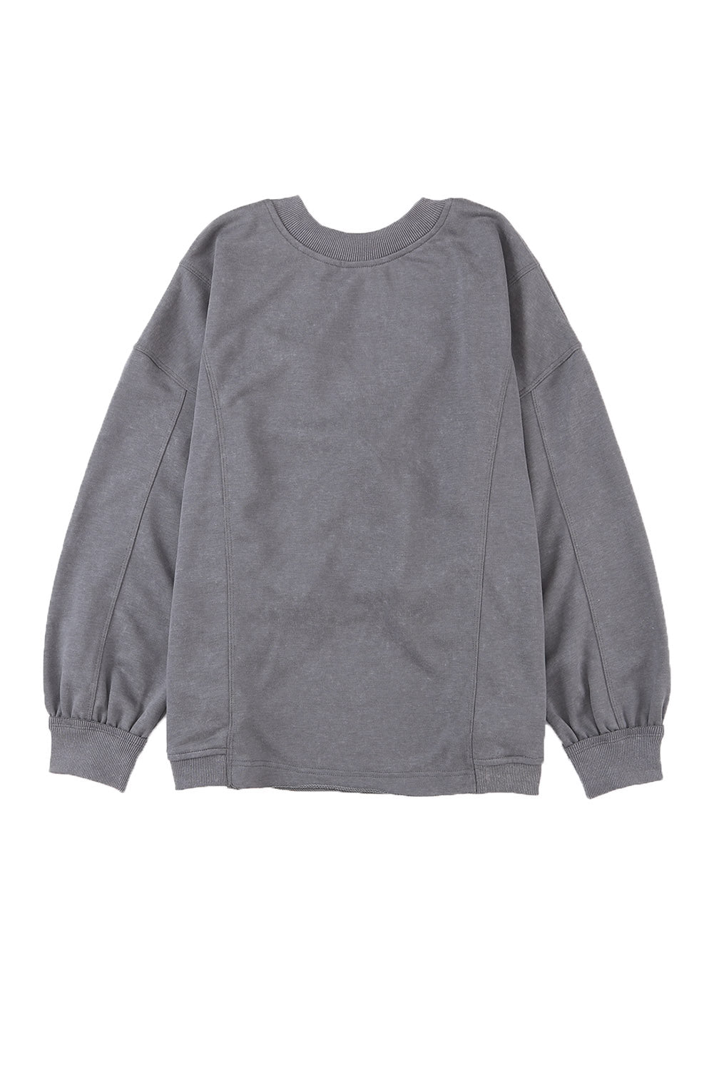 Gray Mineral Wash Twist Butterfly Oversize Sweatshirt