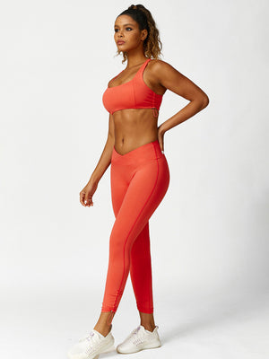 New drawstring yoga wear breathable solid color running tight shorts
