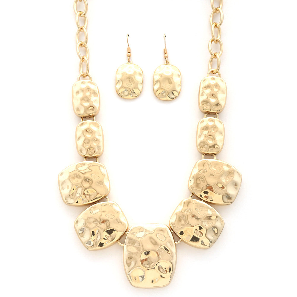 Hammered Metal Necklace