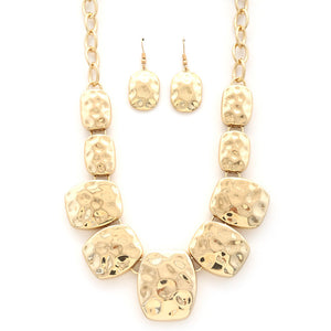 Hammered Metal Necklace