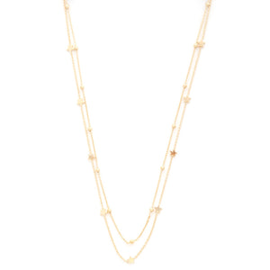 Dainty Star Charm Beaded Layered Necklace